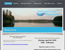 Tablet Screenshot of nebraskalakes.org